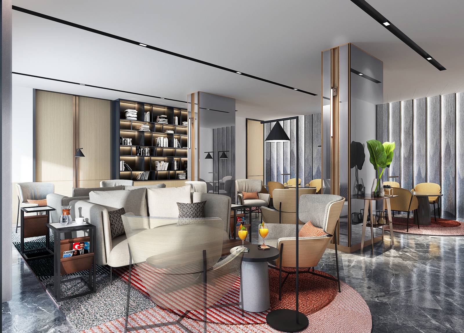 The perfect area to unwind, have casual conversation or to host a private event 